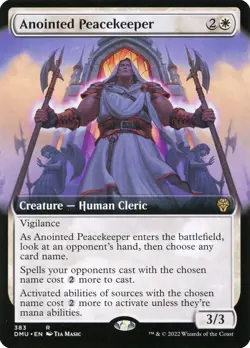 MTG Magic the Gathering Anointed Peacekeeper (383/516) Dominaria United LP - Image 1