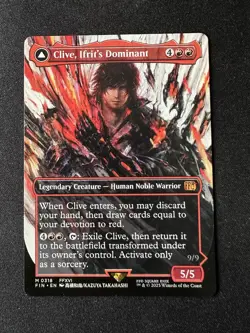 Clive, Ifrit's Dominant (0318) (Borderless) Final Fantasy Regular Non Foil - Image 1