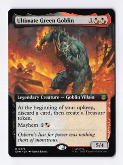 Ultimate Green Goblin (Extended Art) 0276 (R) MTG Marvel's Spider-Man (SPM) - Image 1