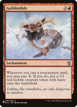 Goblinslide #109 | Near Mint | The List PLST | Magic MTG - Image 1