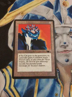 Su-Chi MTG Antiquities Uncommon Artifact Creature Slightly Played x1 GG6 - Image 1