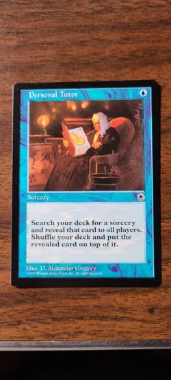 Magic: The Gathering - “Personal Tutor” - NM+ Unplayed, PORTAL, 1997 Vintage - Image 1