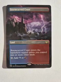 Stormcarved Coast / Showcase / Borderless - VOW - NM - MTG - Image 1