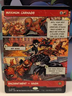 Maximum Carnage 225 (Borderless) Marvel's Spider-Man Regular MTG - NM - Image 1
