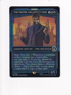 MAGIC THE GATHERING MTG DR. WHO FOIL THE MASTER, GALLIFREY'S END SHOWCASE - Image 1