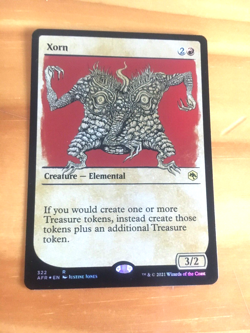 Mtg Carte Magic Adventures in the Forgotten Realms AFR Xorn Showcase Eng FOIL NM - Image 1