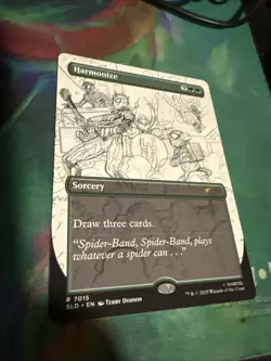 Harmonize #7015 Rare Sketch Version Spider-Man Secret Lair MTG - Image 1