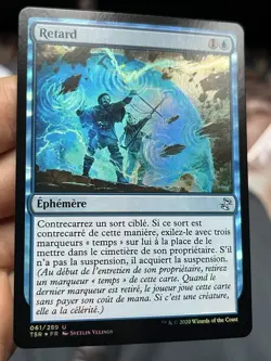 French Foil 🚫 Delay Retard 🚫 NM Time Spiral Remastered 🚫 Mtg (1992) - Image 1