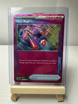 2025 Pokemon Max Rod 116/131 Ace Spec Holo- Trainer- Prismatic Evolutions (A) - Image 1