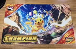 Play! Pokemon Tera Pikachu League Cup Champion Playmat TCG Play Mat Brand New - Image 1