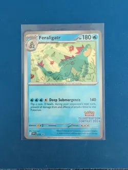 Pokemon TCG Illustration Contest 2024 Promo Feraligatr Black Star Promo SVP 213 - Image 1