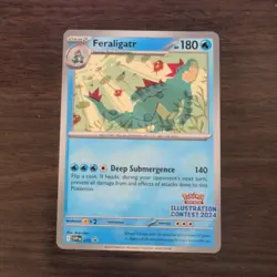 Pokemon TCG Illustration Contest 2024 Promo Feraligatr Black Star Promo SVP 213 - Image 3