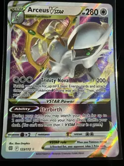 Pokemon Brilliant Stars 123/172 Arceus VSTAR Holo Ultra Rare NM - Image 1