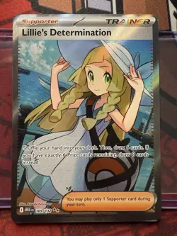 Pokemon TCG Lillie’s Determination Mega Evolution 169/132 SIR English MINT - Image 1