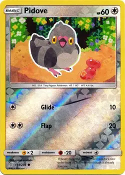 Pokemon TCG Unified Minds - Pidove 174/236 (Reverse Holo) - Image 1