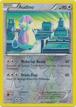Pokemon TCG Dragons Exalted - Audino 108/124 (Reverse Holo) - Image 1