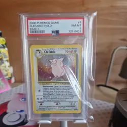 Clefable Base Set 2 5/130 PSA 8 Mint Rare Holo Pokemon 2000 - Image 1