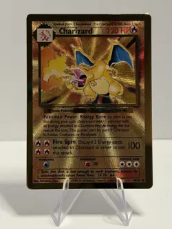 Pokemon Celebrations Ultra Premium Collection #4/102 Charizard Gold Metal Promo - Image 1