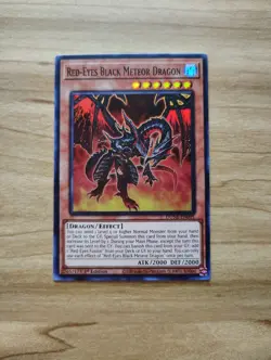 Yu-Gi-Oh! - Red-Eyes Black Meteor Dragon - Super Rare / Holo - DUNE-EN095 - Image 1