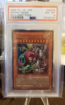 2004 Yugioh: SPHINX TELEIA EP1-EN003 - [Ultra Rare] [Exclusive] - NM/MT - PSA 8 - Image 1