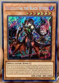 Yugioh Diabellstar the Black Witch MP24-EN109 *Misprint* Secret Rare 1st Ed NM - Image 1