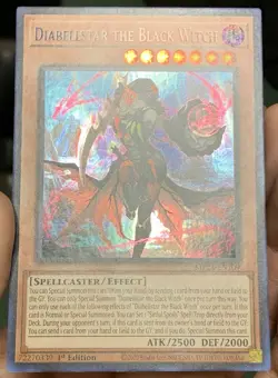 Yugioh Diabellstar the Black Witch MP24-EN109 *Misprint* Secret Rare 1st Ed NM - Image 4
