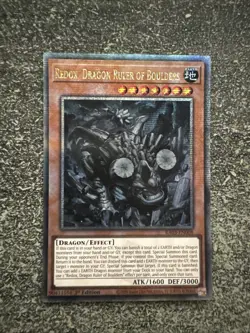 CARTE YU-GI-OH! REDOX, DRAGON RULER OF BOULDERS RA03-EN008 QCR NEUF ENGLISH - Image 1