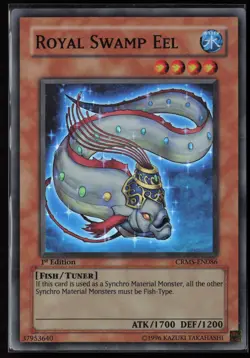 Yugioh Royal Swamp Eel CRMS-EN086 1st Edition Super Rare NM - Image 1