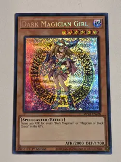Dark Magician Girl MP22-EN268 Secret Rare Holo Foil Bleed Yugioh 1st Edition PSR - Image 1