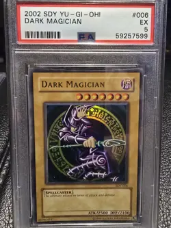 2002 Yu-Gi-Oh! Dark Magician SDY-006 Starter Deck Yugi PSA 5 - Image 1