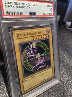 2002 Yu-Gi-Oh! Dark Magician SDY-006 Starter Deck Yugi PSA 5 - Image 2