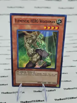 Elemental Hero Woodsman LCGX-EN034 Super Rare 1st Edition Yugioh Card - Image 2