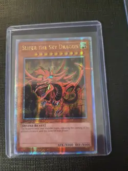 EGYPTIAN GOD CARDS OBELISK SLIFER RA LC01 Quarter Century Secret Rare Yugioh TCG - Image 2