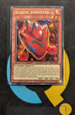 IGAS-EN004 Achichi @Ignister Secret Rare 1st Edition YuGiOh Card - Image 1