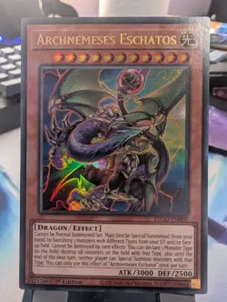 YuGiOh! Archnemeses Eschatos ETCO-EN009 Ultra Rare 1st Ed - Image 1