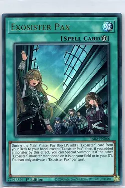 Exosister Pax GRCR-EN021 The Grand Creators - Yu Gi Oh Card - NM - Image 1