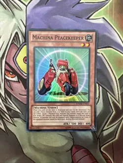 SDMM-EN003 Machina Peacekeeper Super Rare Unlimited Edition NM Yugioh Card - Image 1