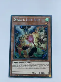 Yu Gi Oh - RA02-EN006 Droll & Lock Bird Alt Art - Secret Rare - Image 1