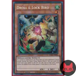 Yugioh Droll & Lock Bird RA02-EN006 Secret Rare 1st Edition NM - Image 1