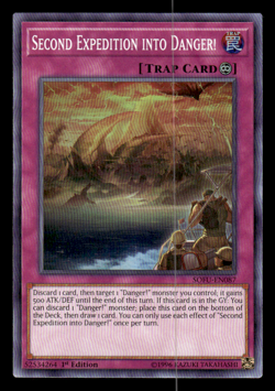 Yu-Gi-Oh! Second Expedition into Danger! 1st Ed. SOFU-EN087 Super Rare NM - Image 1