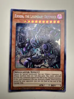 YuGiOh Exodia, the Legendary Defender TN19-EN003 Secret Rare Limited Edition NM - Image 1