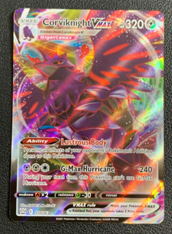 Corviknight VMAX 110/163 Battle Styles Ultra Rare Holo Pokemon TCG Card NM - Image 1