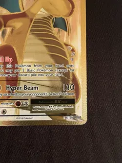 Dragonite EX 106/108 XY Evolutions Full Art Holo Near Mint Pokemon TCG Card - Image 4