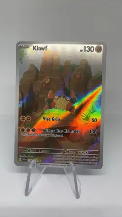 Pokemon Card Klawf 217/198 Scarlet & Violet Base Set Illustration Rare Near Mint - Image 1