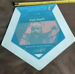 Hecatomb Trading Cards store window decal cling advertisement black jack sticker - Image 1