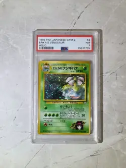 Erika's Venusaur 1999 PM Gym 2 #3 PSA 7 Graded Pokemon Card Vintage Holo WOTC - Image 1