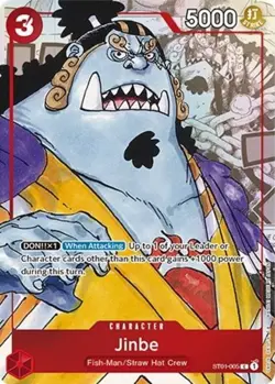 near mint - 1 x One Piece Jinbe (Premium Card Collection) - ST01-005 - C Starter - Image 1