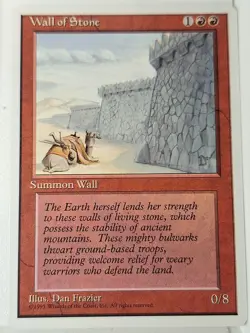 Wall of Stone - 4th Edition Core Set - Magic the Gathering MTG Nice! - Image 1
