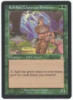 Rofellos, Llanowar Emissary - Urza's Destiny (UDS) NM Never Played - Image 1