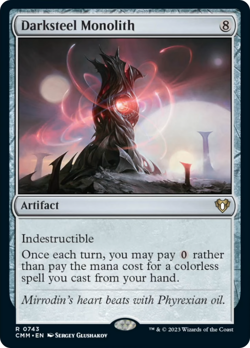 MTG - Darksteel Monolith [Commander Masters] - Image 1